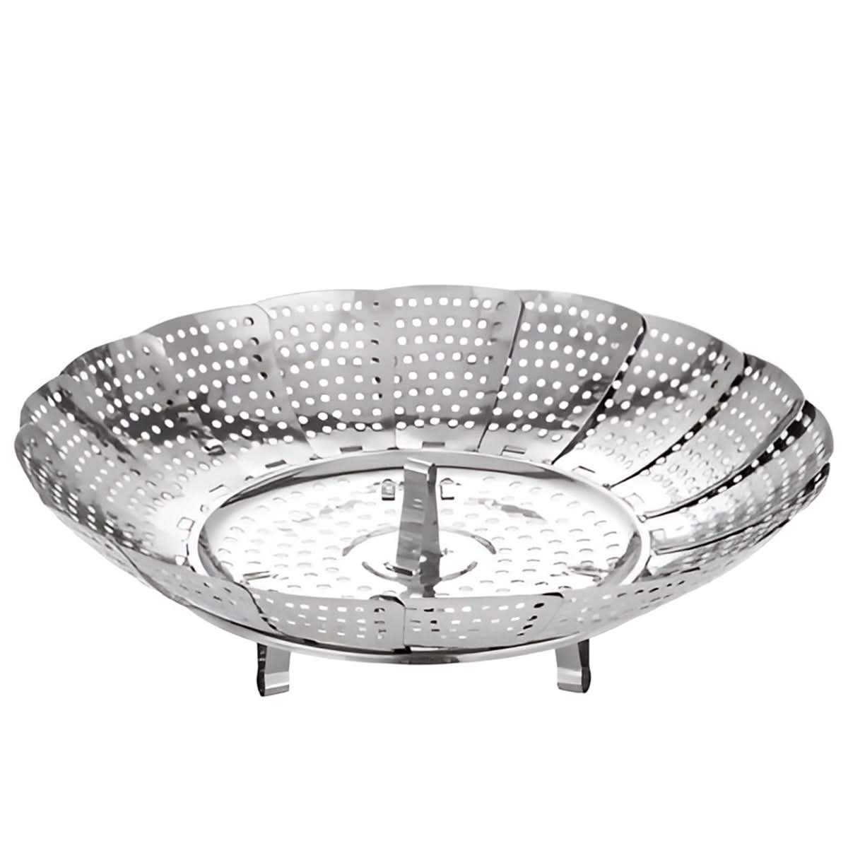 Cesto Retrátil Inox para Cozimento a Vapor Utensílio