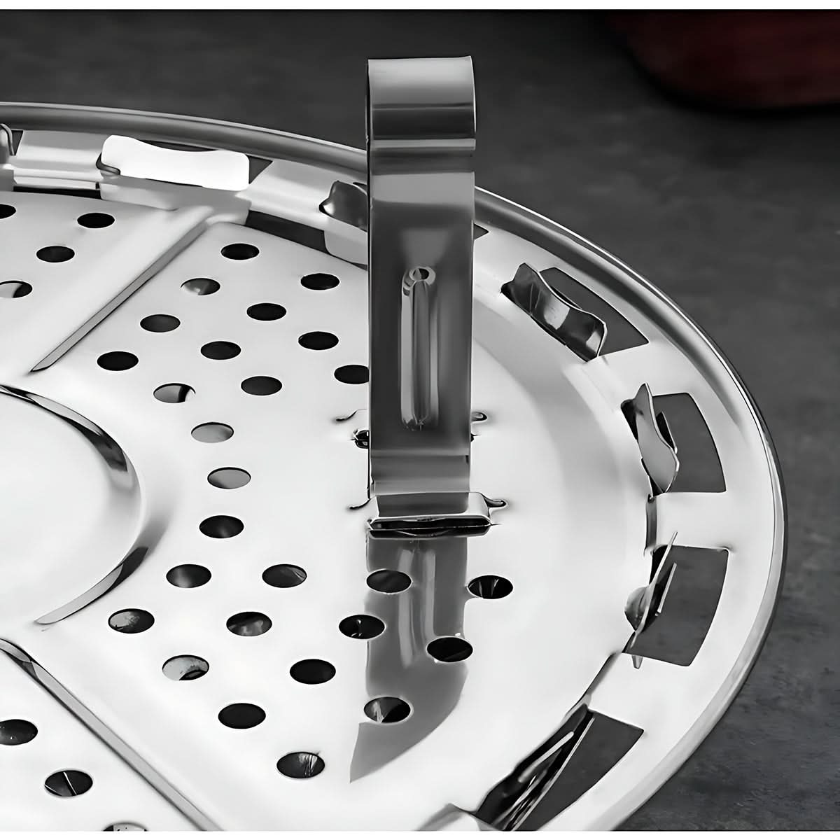 Cesto Retrátil Inox para Cozimento a Vapor Utensílio