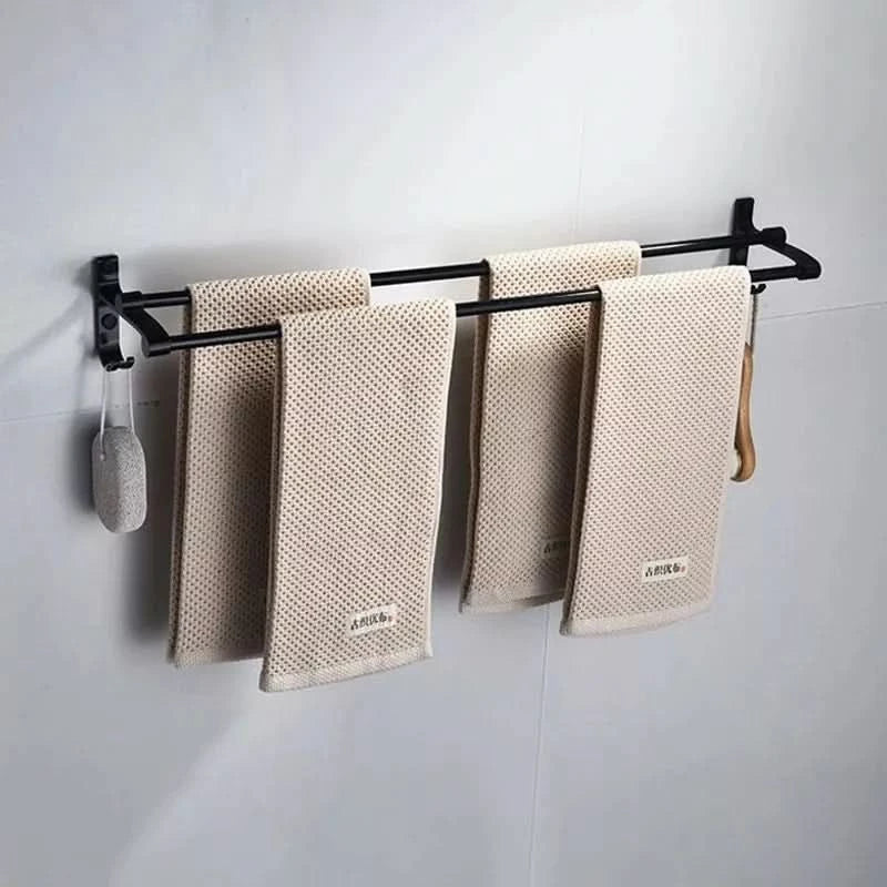 Suporte para Toalha Duplo com Ganchos