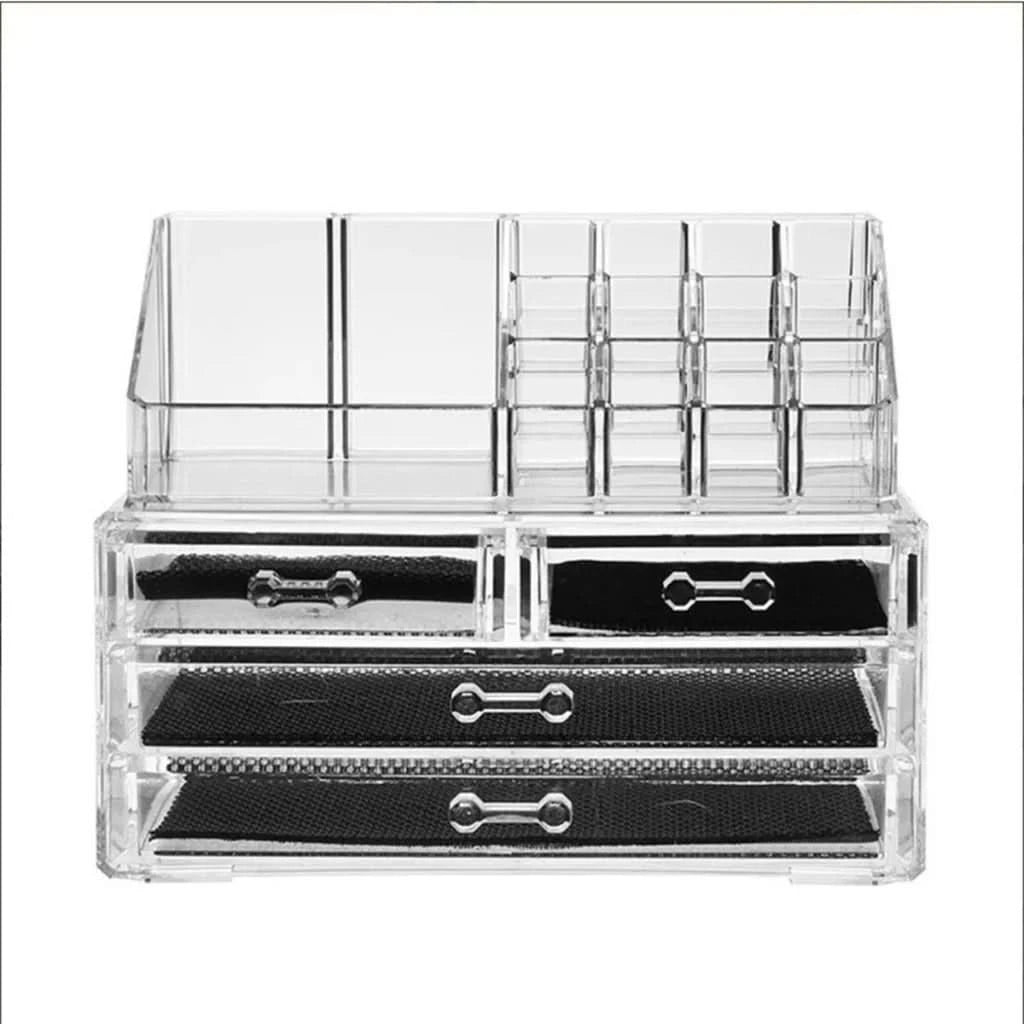 Caixa Organizadora Max Makeup - Acrílico Transparente e Portátil
