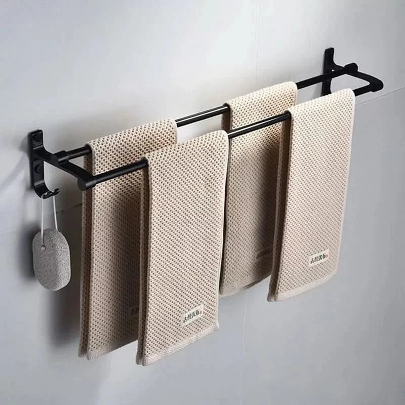 Suporte para Toalha Duplo com Ganchos