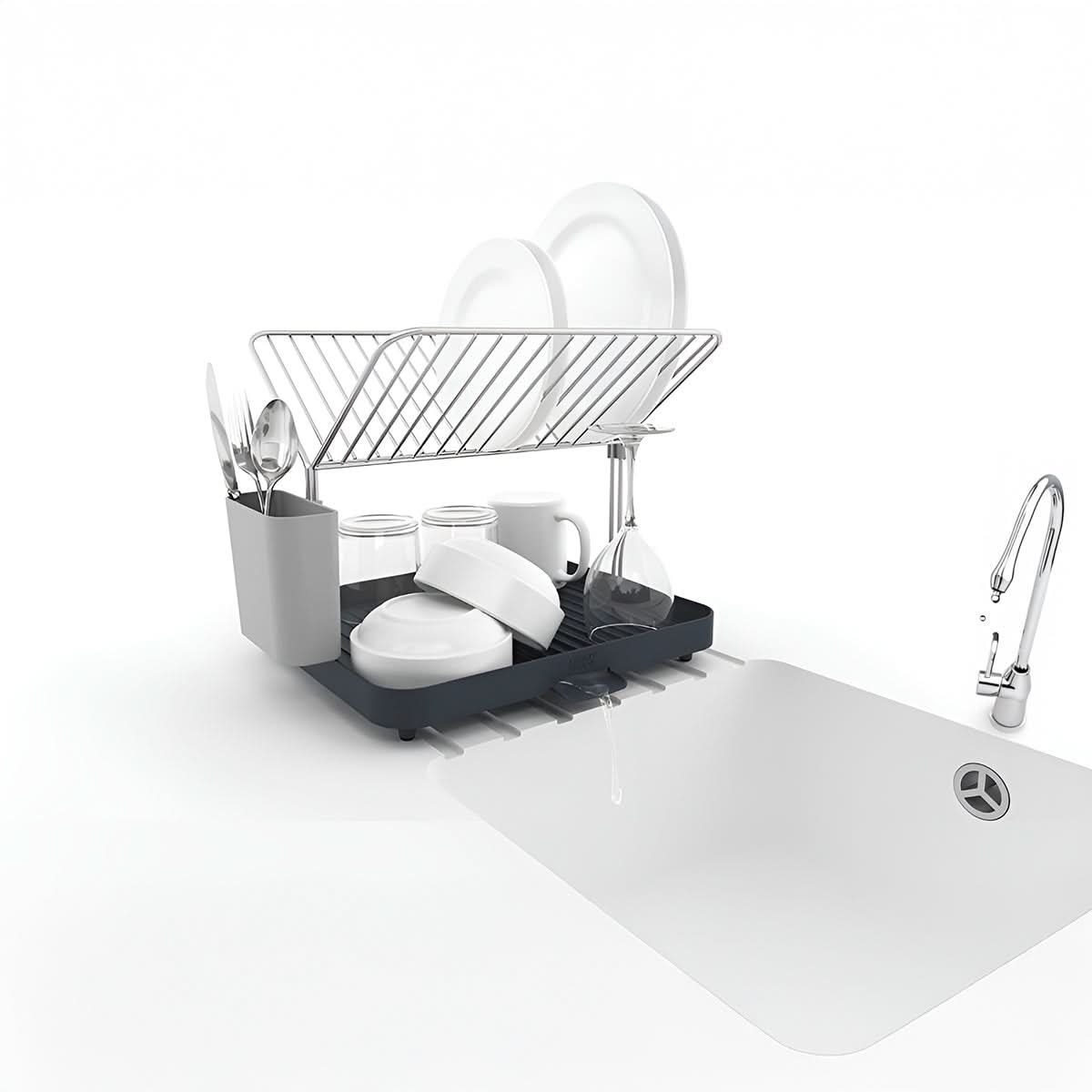 Escorredor Organizador Multifuncional Cozinha Pia Utensílios