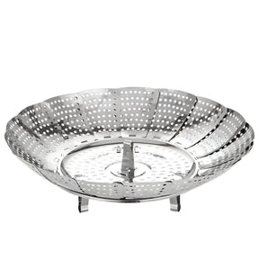Cesto Retrátil Inox para Cozimento a Vapor Utensílio