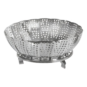 Cesto Retrátil Inox para Cozimento a Vapor Utensílio