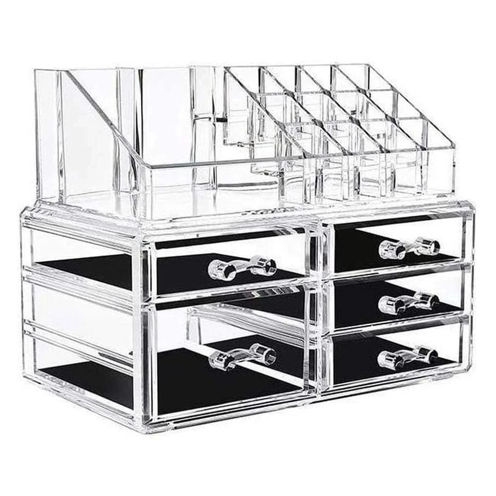 Caixa Organizadora Max Makeup - Acrílico Transparente e Portátil