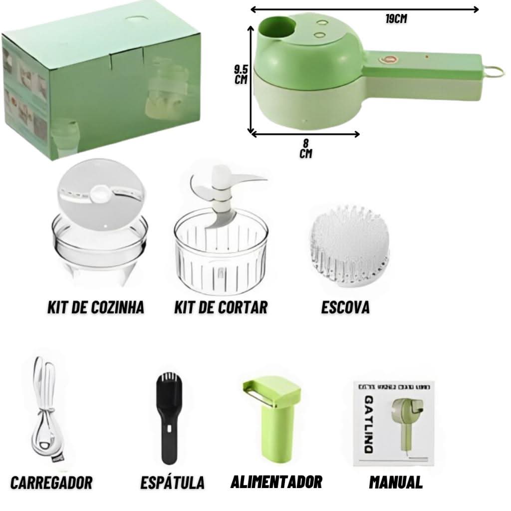 Mini Processador De Alimentos Elétrico Usb triturador 250ml