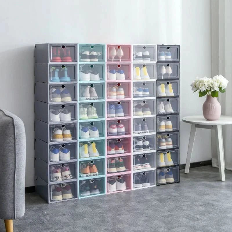 Pacote 10 Caixas Organizadoras Para Tênis Sapatos