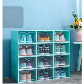 Pacote 10 Caixas Organizadoras Para Tênis Sapatos